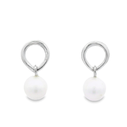 Orin Pearl Rhodium Plated Sterling Silver Earrings