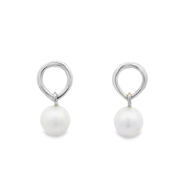 Orin Pearl Rhodium Plated Sterling Silver Earrings