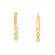 Ivorya 18k Gold Plated Sterling Silver Earrings