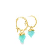 Zarna Drop 18k Gold Plated Sterling Silver Earrings
