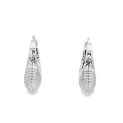 Ziva Silver Rhodium Plated Sterling Silver Earrings