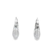 Ziva Silver Rhodium Plated Sterling Silver Earrings