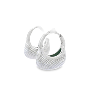 Ziva Silver Rhodium Plated Sterling Silver Earrings