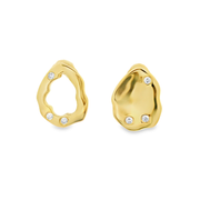 Goldora 18k Gold Plated Sterling Silver Earrings