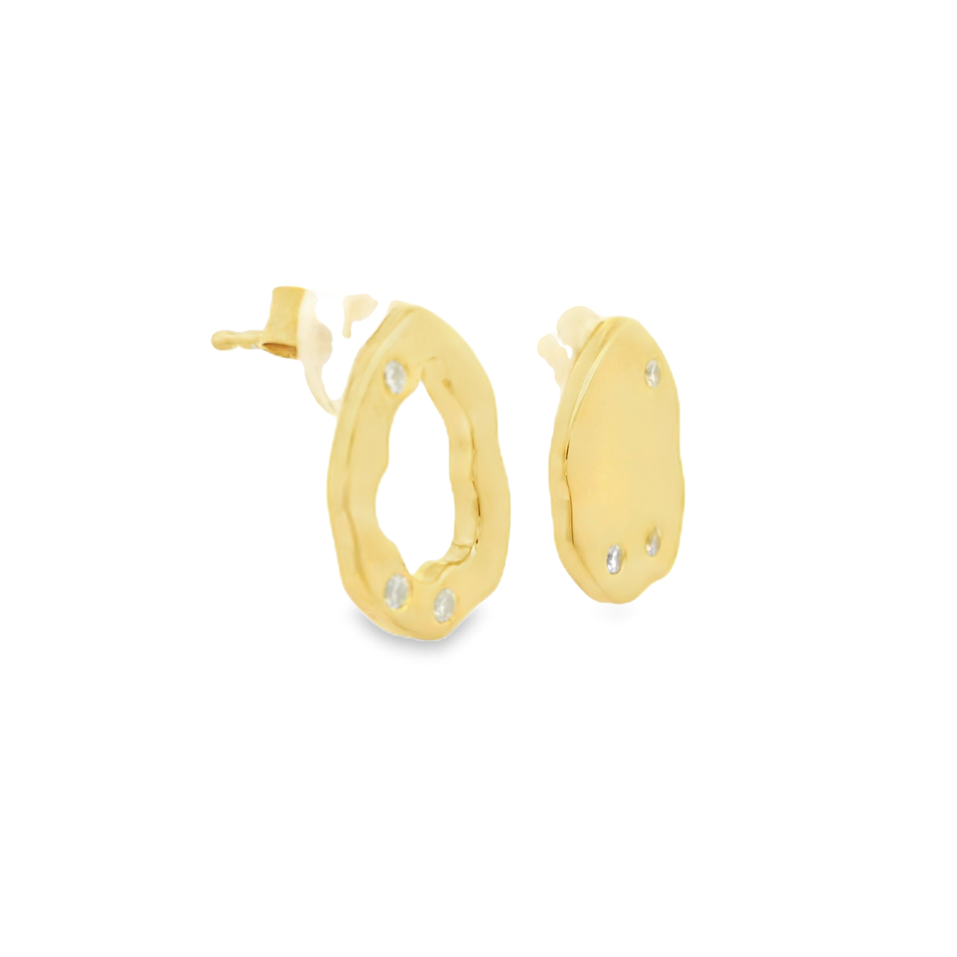 Goldora 18k Gold Plated Sterling Silver Earrings