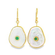 Pearlise 18k Gold Plated Sterling Silver Earrings