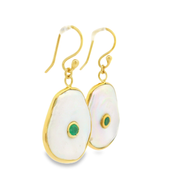 Pearlise 18k Gold Plated Sterling Silver Earrings