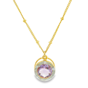 Auriana 18K Gold Plated Sterling Silver Pendant Chain Necklace