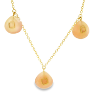 Liora Droplets 18K Gold Plated Sterling Silver Pendant Chain Necklace