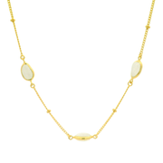 Radiara 18K Gold Plated Sterling Silver Pendant Chain Necklace