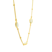 Radiara 18K Gold Plated Sterling Silver Pendant Chain Necklace