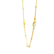 Radiara 18K Gold Plated Sterling Silver Pendant Chain Necklace