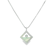 Kaia 925 Sterling Silver Chain Pendant Set