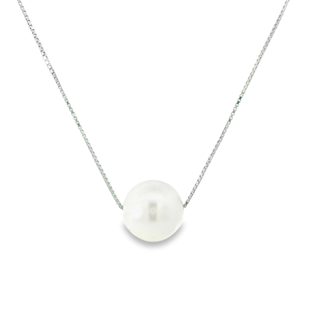 Pearl Frost 925 Sterling Silver Chain Pendant Set