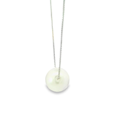 Pearl Frost 925 Sterling Silver Chain Pendant Set