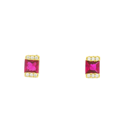 Ruby Touch 925 sterling silver earrings