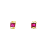 Ruby Touch 925 sterling silver earrings