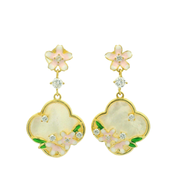 Amira Flower 925 sterling silver earrings