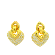 Heart Glimmer 925 sterling silver earrings