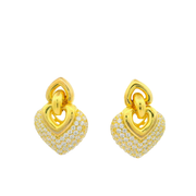 Heart Glimmer 925 sterling silver earrings