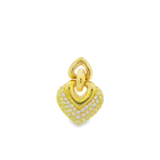 Heart Glimmer 925 sterling silver earrings