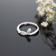 Snake Sterling Silver Adjustable Ring