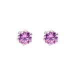 Load image into Gallery viewer, Ontique 925 Silver Lilac Studs Earrings For Women
