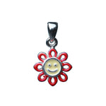 Load image into Gallery viewer, Ontique 925 Silver Flower Shaped Pendant For Kids
