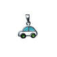 Ontique 925 Silver Car Shaped Pendant For Kids