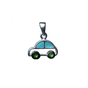 Ontique 925 Silver Car Shaped Pendant For Women