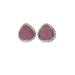 Load image into Gallery viewer, Moonstone Mirage Silver Stud Earrings
