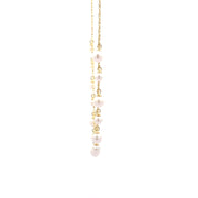 Pearl droplets 925 sterling silver pendants chain set