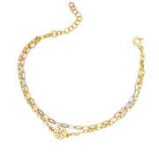 Rose Globe 925 Sterling Silver Bracelet