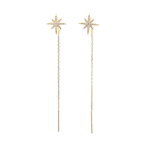 Load image into Gallery viewer, Radiant Threader 925 sterling silver earrings
