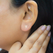 Daffodil 1 micron gold plated silver earrings