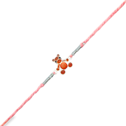 Silver Teddy Bear rakhi for kids