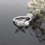 Load image into Gallery viewer, Radiance Butterfly Sterling Silver Adjustable Ring
