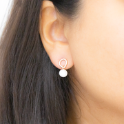 Orin Rose Gold 18k Gold Plated Sterling Silver Earrings
