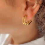 Load image into Gallery viewer, Elegant Golden Hoops Earrings For Women
