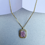 Load image into Gallery viewer, Sapphire Crest Golden Sterling Silver Pendant Chain
