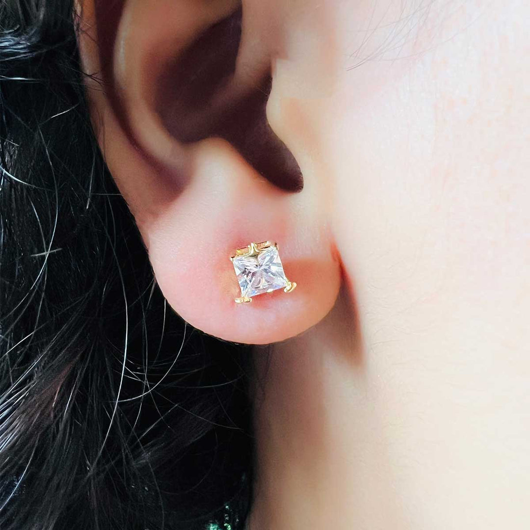 Mystical Silver stud earrings