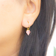 Aurika Drop 18k Gold Plated Sterling Silver Earrings