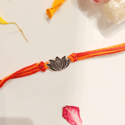 Silver Lotus Rakhi