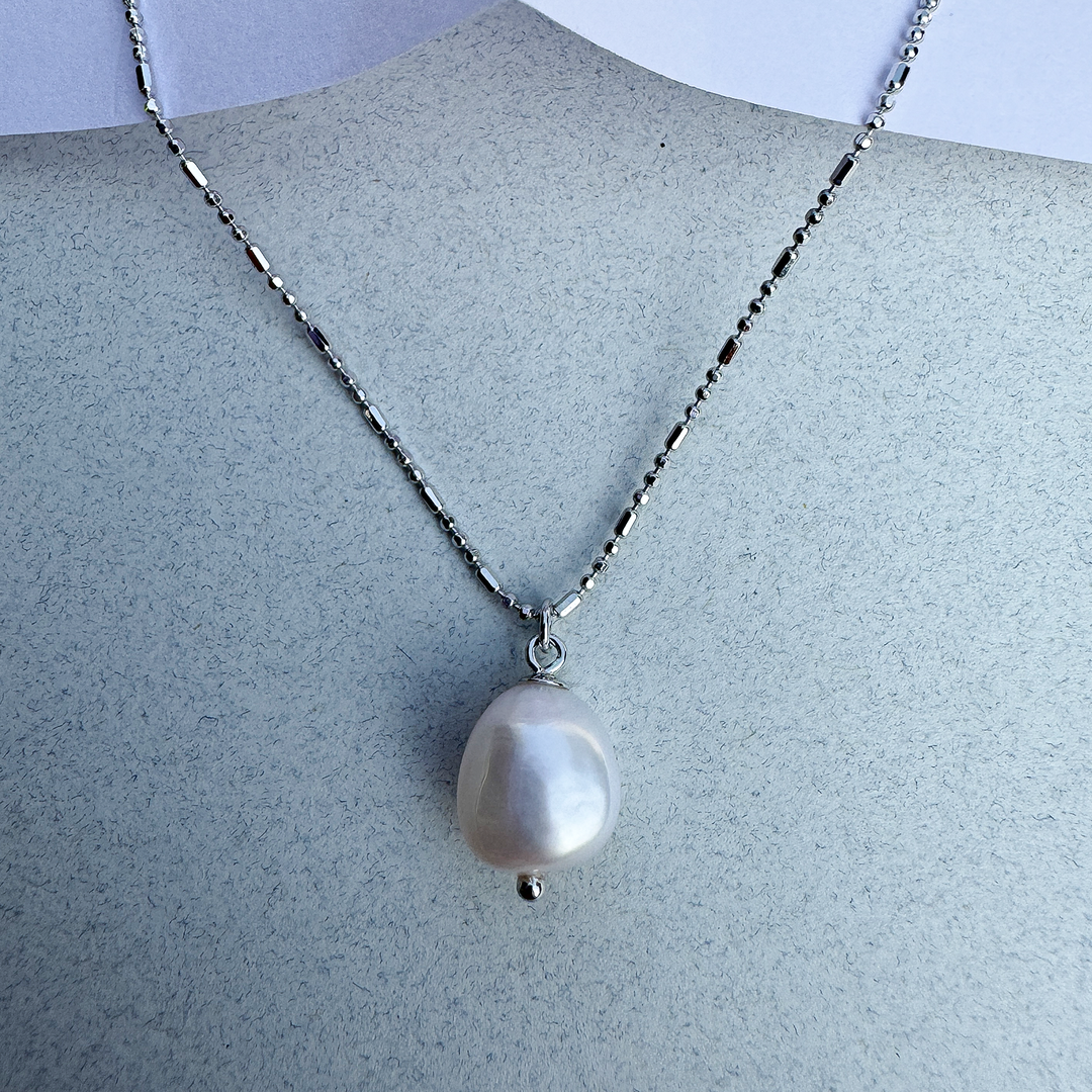 Mystic Pearl Sterling Silver Pendant Chain