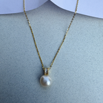 Load image into Gallery viewer, Radiant Pearl Sterling Silver Pendant Chain
