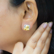 Sunshine 1 micron gold plated silver earrings