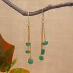 Load image into Gallery viewer, Unfinished Natural Stone Hook Earrings
