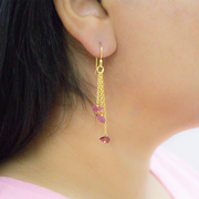 Unfinished Natural Stone Hook Earrings