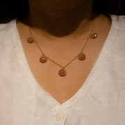 Liora Droplets 18K Gold Plated Sterling Silver Pendant Chain Necklace