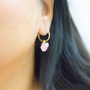 Unfinished Natural Stone Drop Earrings